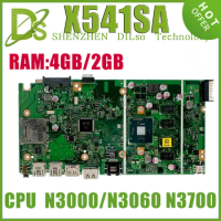 KEFUX541SA Notebook Mainboard For Asus X541SA A541SA F541SA R541SA D541SA Laptop Motherboard With N3000/N3060/N3700 CPU 4GB RAM