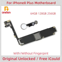 oneten Unlocked Motherboard For iPhone 8 Plus 5.5inch With/Without Fingerpint Touch ID Logic Board 64GB 128GB 256GB 100% Tested