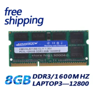 KEMBONA good price 1600Mzh 8GB 8G DDR3L PC3-12800L 1.35v KBA16LS11/8 Memory Ram Memoria for Laptop Computer Free Shipping