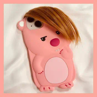 Kawaii Loopy Pink Bangs Phone Cases Anime Cartoon Apple Iphone 15Promax 14 13 12Promax Silicone Phone Case Gift