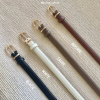 พร้อมส่ง GRUMMY Classic belt เข็มขัดหนังอย่างดี งานเกาหลีอะไหล่ทอง งานสั่งผลิตเอง ใส่ได้ตั้งแต่เอว 2