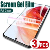 3PCS Soft Hydrogel Film For Samsung Galaxy S22 S21 S20 FE Ultra Plus 5G 4G Screen Protector Water Gel Samsun S 21FE 22Ultra 5 G