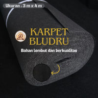 Karpet Bludru 3m x 4m Nonwoven Polos Alas Lantai Aestetik Alas Duduk Murah