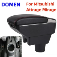 NEW For Mitsubishi Attrage Mirage Armrest For Mitsubishi Mirage Space Star Car Retrofit parts car accessorie Storage box USB