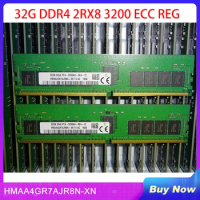 1 PCS 32GB 32G DDR4 2RX8 3200 ECC REG RAM For SK Hynix Memory HMAA4GR7AJR8N-XN