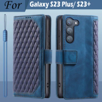 For Samsung Galaxy S23 Plus Case Card Wallet Flip Leather cover for samsung s23 Plus phone case Samsung S 23 Plus case S23+ 5G
