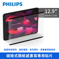 【Philips 飛利浦】2022年 第6代 12.9吋 磁吸式類紙感書寫專用貼 DLK9105/96(適用iPad Pro 12 6th)