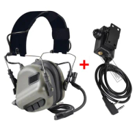 EARMOR Tactical M32 Headset &amp; PTT Set for Noise Canceling Headphones Military Aviation Communication Softair Earphones Shooting