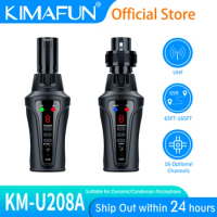 KIMAFUN UHF Wireless XLR Mic System for Dynamic Microphone,Condenser Microphone Wireless System for Audio Mixer,PA System