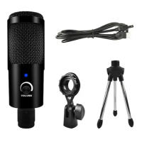 USB Condenser Microphone Professional Microphone for PC Laptop Singing Gaming Streaming Recording Studio YouTube