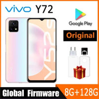 Vivo Y72 5G SmartPhone Global firmware Dimensity 720 8GB RAM 128GB ROM 5000mAh Battery 18W 48MP Came