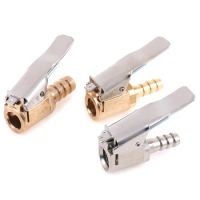 Car Tire Air Chuck Inflator Pump Valve Connector Clip-on Adapter Brass 8mm Tyre Wheel For Inflatable