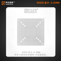 Amaoe Nvidia RTX3060 RX580 RTX2060 RTX2070 N18E GTX1080Ti GTX1060 BGA Reballing Stencil for GPU Graphics Card Chip Tin Planting
