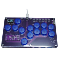 13Key Joystick Keyboard Arcade Stick Controller For //Switch/Steam Arcade Controller Fight Sticks D