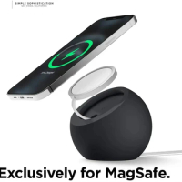 Desk Ball Shape Magnetic Silicone Charging Holder for Magsafe Apple IPhone 15 Pro Mac Safe Wireless Charger Dock Station Stand