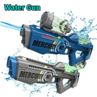 Electric Water Gun Toys Fully Automatic Continuous Firing Luminous Water Gun Interactive Water Splashing Children's Toy Guns