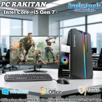 Komputer PC Rakitan Core i5 7400 Gen 7 Gaming dengan SSD, LED Monitor 19 inch,Keyboard Mouse, USB Wi