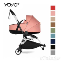 Stokke® YOYO® 輕量型嬰兒推車 connect專用後座+新生兒睡箱-白管(各9色)