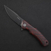 Petrified Fish PF949 Jackknife Folding Knife K110 Blade Steel Flax Handle Outdoor EDC Tool Camping S