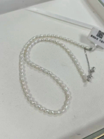 Freshwater White Keshi Pearl Full Strand Necklace HG070