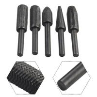 5Pcs Set Rotary Rasp File Electric Grinding Home Garden Power Tools Rotary Tools Steel Workshop Equipment High Quality