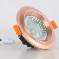 7W/10W Warm white Led Downlight Dimmable lamp COB led spot light AC 110V 220V ceiling recessed downlights round panel light