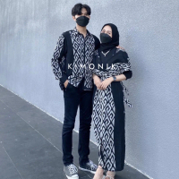 KIMONIK RAISA BLACK VORY couple