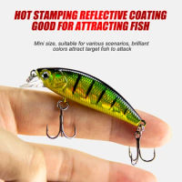 Mini Minnow Fishing Accessories Lures Artificial Baits 35mm 2.8g Wobblers  for Pike Trolling Crankbaits Carp Fishing Tackle Goods