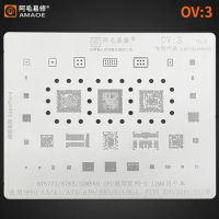 Amaoe OV3 BGA Reballing Stencil For OPPO A3 A1 A73 A79 A83 R11 R15 MT6771/MT6763/SDM660 ViVo X20 X20i Y75 CPU EMMC Power Chip IC