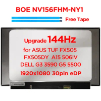 15.6" 144Hz Laptop LCD Screen NV156FHM-NY1 for DELL G3 3590 G5 5500 ASUS TUF FX505 A15 506IV IPS Display FHD1920x1080 30pin eDP
