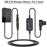 DR-E18 (LP-E17) Dummy Battery D-TAP Convertor Cable for Canon EOS RP 77D 200D 750D T6i T7i 760D T6s Kiss X8i 800D 850D 800 camer