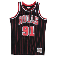 M&amp;N G2二代 Swingman復古球衣 公牛隊 95-96 #91 Dennis Rodman-SMJYGS18150-CBUBLCK95DRD