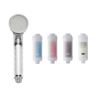 【BODYLUV | 經典SPA香氛套組】純淨完美蓮蓬頭1入+SPA濾芯2入(牛奶肌養成)