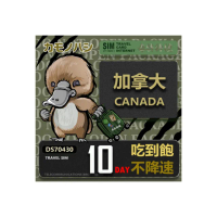 【platypus 鴨嘴獸】Travel Sim 加拿大10天 吃到飽不降速 上網卡