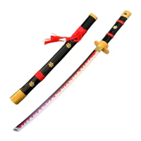 30inch Anime Cosplay Roronoa Zoro Black Yama Demon Wood Weapon Katana Role Play Enma Model Sword 75cm