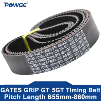 POWGE GATES 5GT Timing belt Lp=655 670 675 695 700 710 720 730 740 750 770 775 800 810 815 825 830 840 850 860 Width 9-60 Rubber