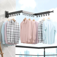 Retractable Clothes Drying Rack,Space-Saver, Laundry Drying Rack,Collapsible, for Laundry,Balcony, Mudroom, Bedroom