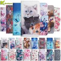 Painted Leather Case For Xiaomi Redmi Note 10 Pro Wallet Book Cases for Redmi Note10 Pro 10S Note 10 5G Phone Cover Fundas Capa