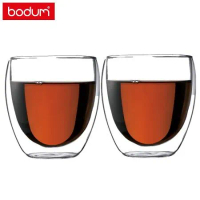 【丹麥BODUM】PAVINA 雙層玻璃杯350ml兩件組BD4559-10(原廠代理公司貨)
