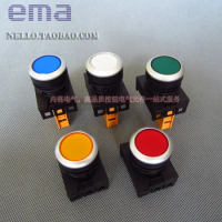 [SA]EMA 22mm LEDs flat cover E2I1 * red yellow blue and white LED AC110 / 220V--10pcs/lot