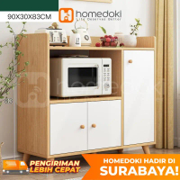 Homedoki Bufet Rak Dapur Rak Multifungsi / Bufet Minimalis / Lemari Multifungsi/Kitchen Cabinet / Le