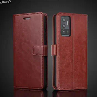 Vivo V23e Card Holder Pu Leather Cover Case for Vivo V23e 4G 5G Flip Cover Retro Wallet Bag Fitted Case Business Fundas Coque