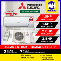 Tax exemption subsidy [READY STOCK] Mitsubishi Mr. Slim Standard R32 Inverter Air Conditioner, JS Se