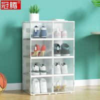 鞋子收納盒透明鞋盒防塵塑料家用aj籃球鞋兒童辦公室大號側開神器