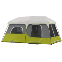 Tent 9 Person Instant Cabin Tent ,can Be Used To Create 2 Rooms.H20 Block Technology Waterproof ,family Camping Tent