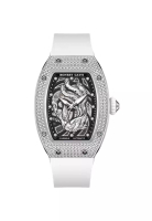 Bonest Gatti 自動女士不鏽鋼手錶，橡膠錶帶