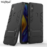 Cover For Xiaomi Mi Mix 3 Case Mi Mix 3 Case Silicone Rubber Robot Armor Hard Back Phone Case For Xiaomi Mi Mix 3 Cover Mi Mix3