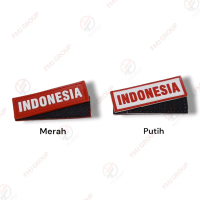 Patch Rubber Label Indonesia Patch Karet Perepet Aksesoris