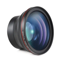 58mm Camera Lens 0.43X Wide Angle Lens+Macro Lens Aluminum Alloy for Canon EOS 70D/77D/80D/1100D/650D&amp;Canon Rebel T7/T7i/T6i/T6s