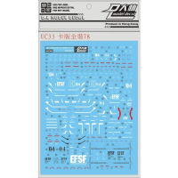 MG FA RX78 FULL ARMOR FA78 DECAL  DECAL DALIN DECAL UC33